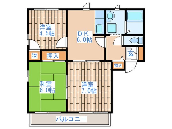 エトワールＢの物件間取画像